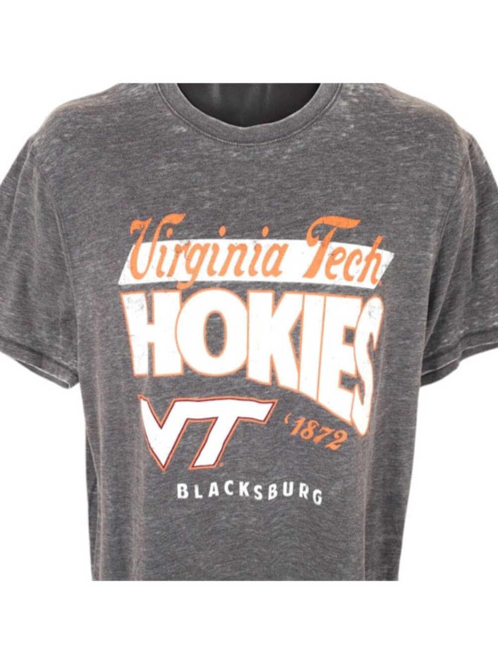 Virginia Tech Hokies T Shirt Mens Size Large Gray NCAA University Blacksburg